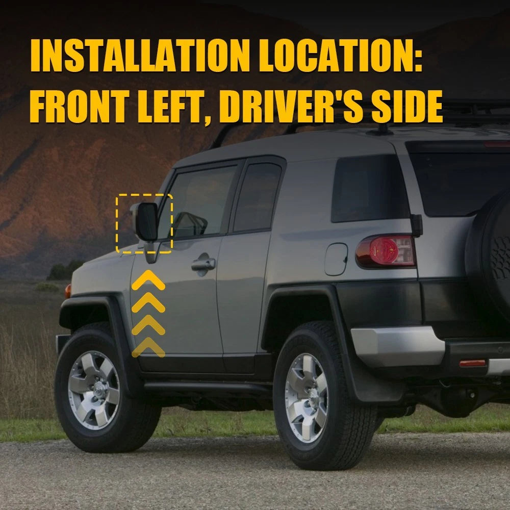 Mirror Glass for Toyota FJ Cruiser (2007â2014) Driver Left Side