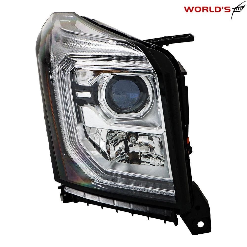 HID LED DRL Projector Headlight Set for GMC Yukon XL (2015–2020)