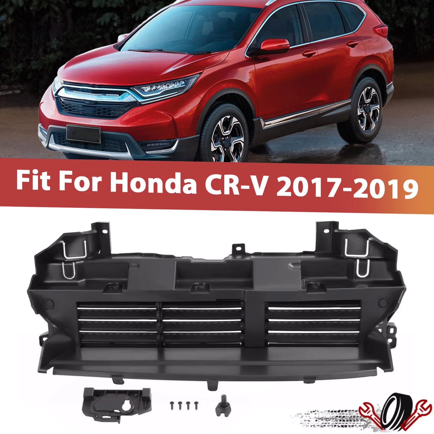 Upper Air Active Grille Radiator Shutter for Honda CR-V (2017–2020)