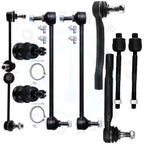 10pcs Front Lower Ball Joints & Inner Tie Rod Ends for Acura MDX, Honda Pilot