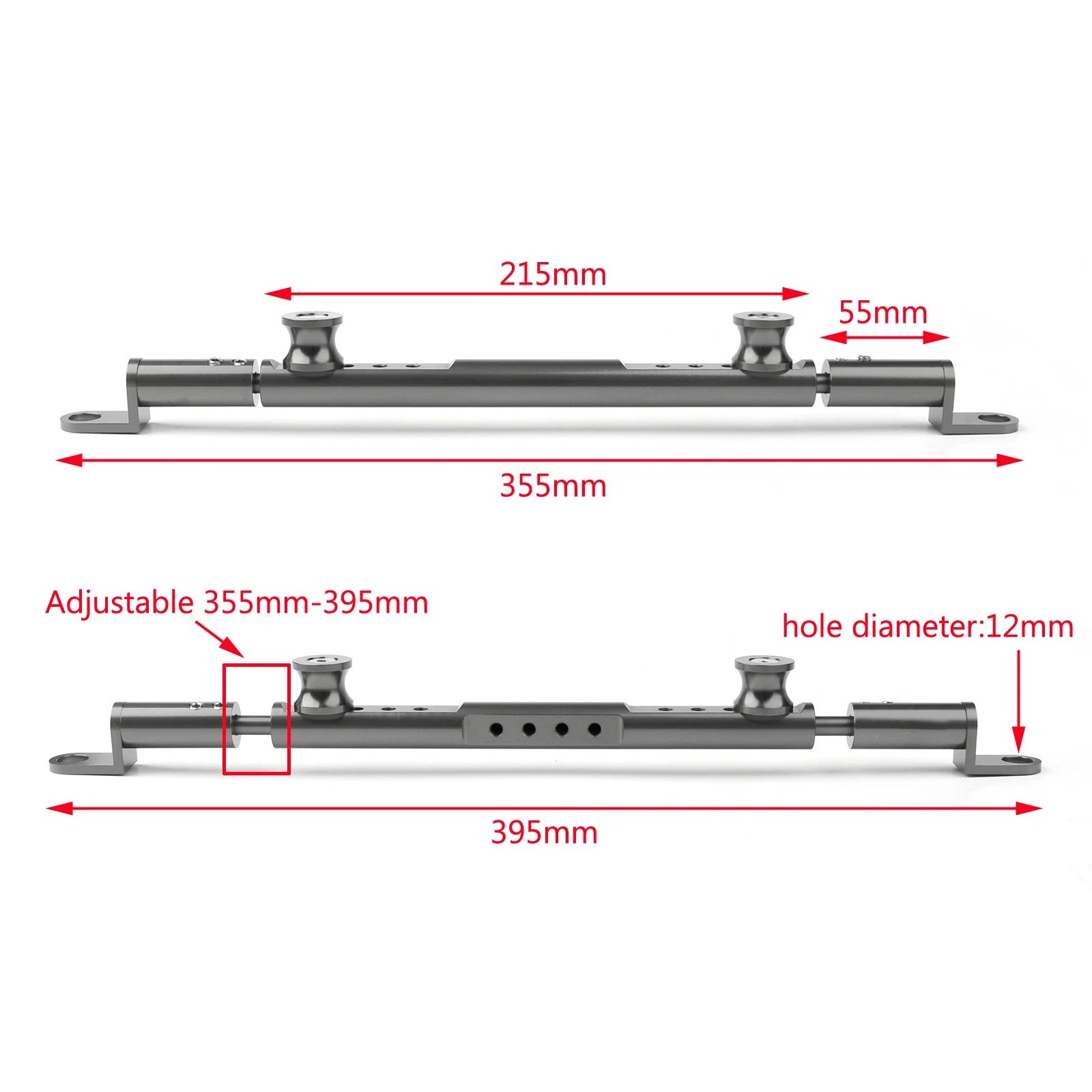 CNC Cross Bar Steering Damper Balance Lever for KYMCO XCITING 250 300 400 (2006–2023)