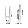 Silver Tone Key Cover Fob Shell for Porsche Panamera Cayenne (2010-2023)