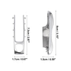Silver Tone Key Cover Fob Shell for Porsche Panamera Cayenne (2010-2023)