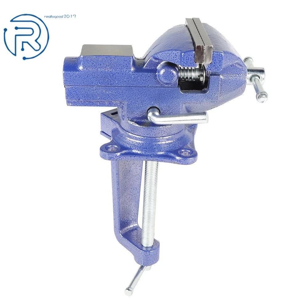 2X Multi-Functional Portable 360° Swivel Base Bench Vise for Workbench