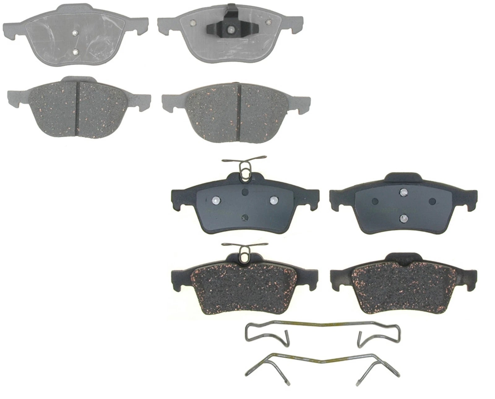 Set of 4 Ceramic Brake Pads for Ford Escape (2013–2016) FWD