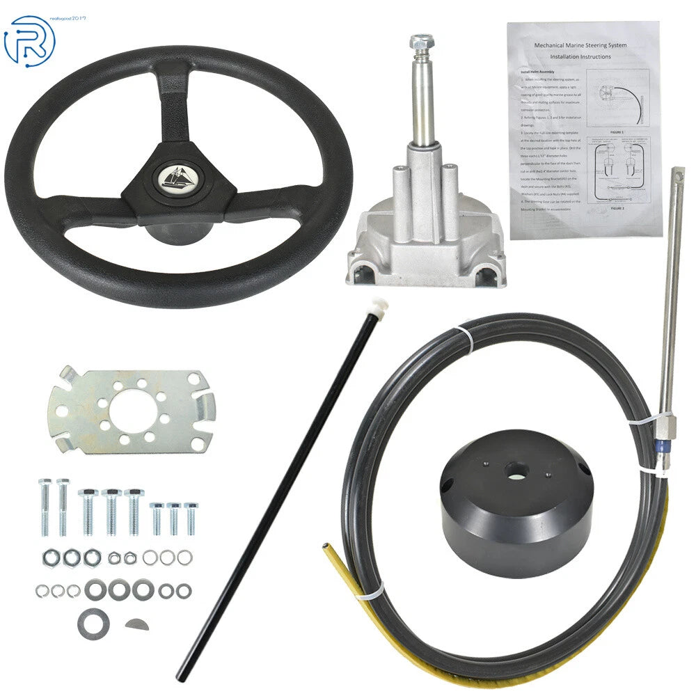 Rotary Steering System for Boat with 12.4" Wheel (13 Feet)