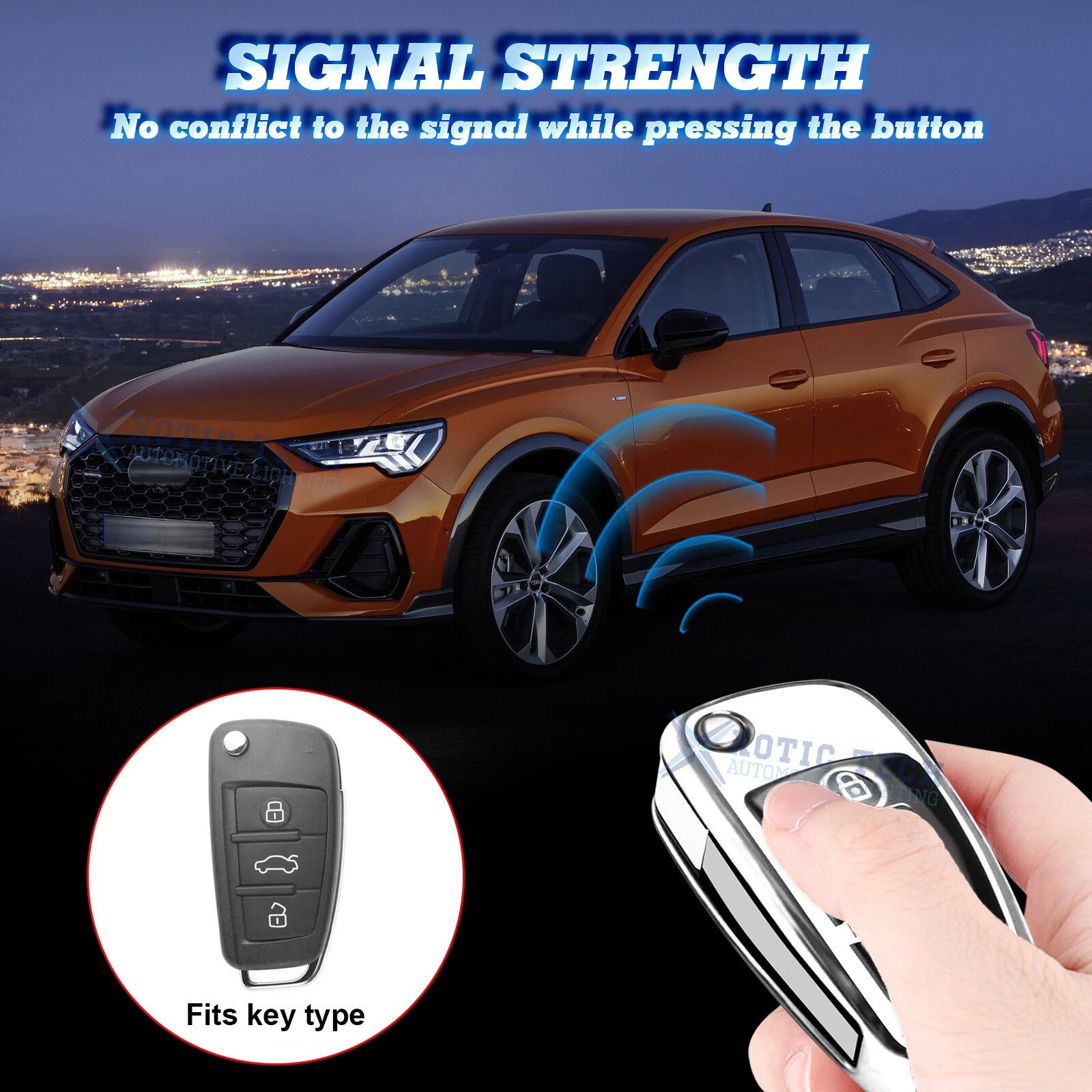 Soft TPU Anti-Scratch Key Fob Cover for Audi (2010-2024)
