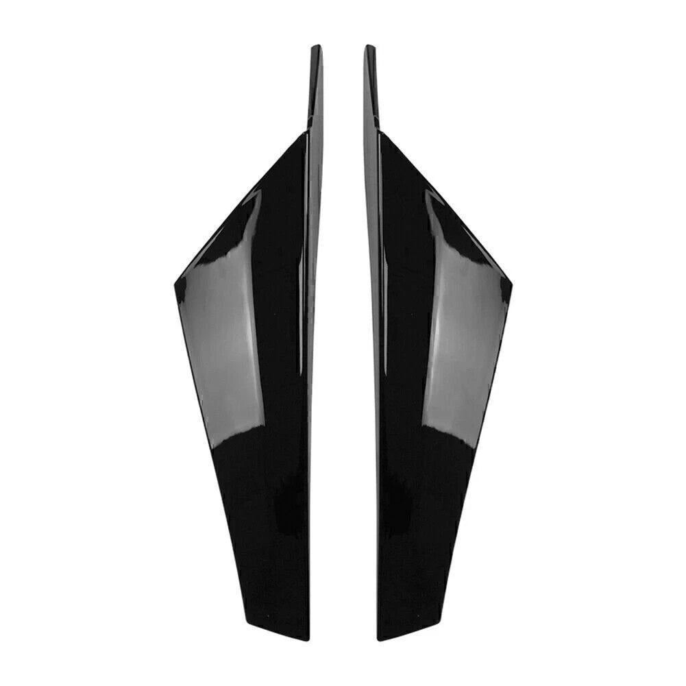 2X Window Spoiler Side Wing Trim Cover for Volkswagen (2020–2021) Glossy Black