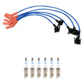 NGK 8mm Wire Set & Bosch Platinum Spark Plug Kit for Ford Explorer Ranger (1991–2001)