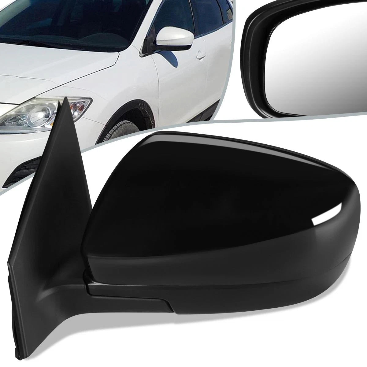 OE Style Powered Side Rear View Door Mirror Left for Mazda CX-9 (2010–2015) MA1320168