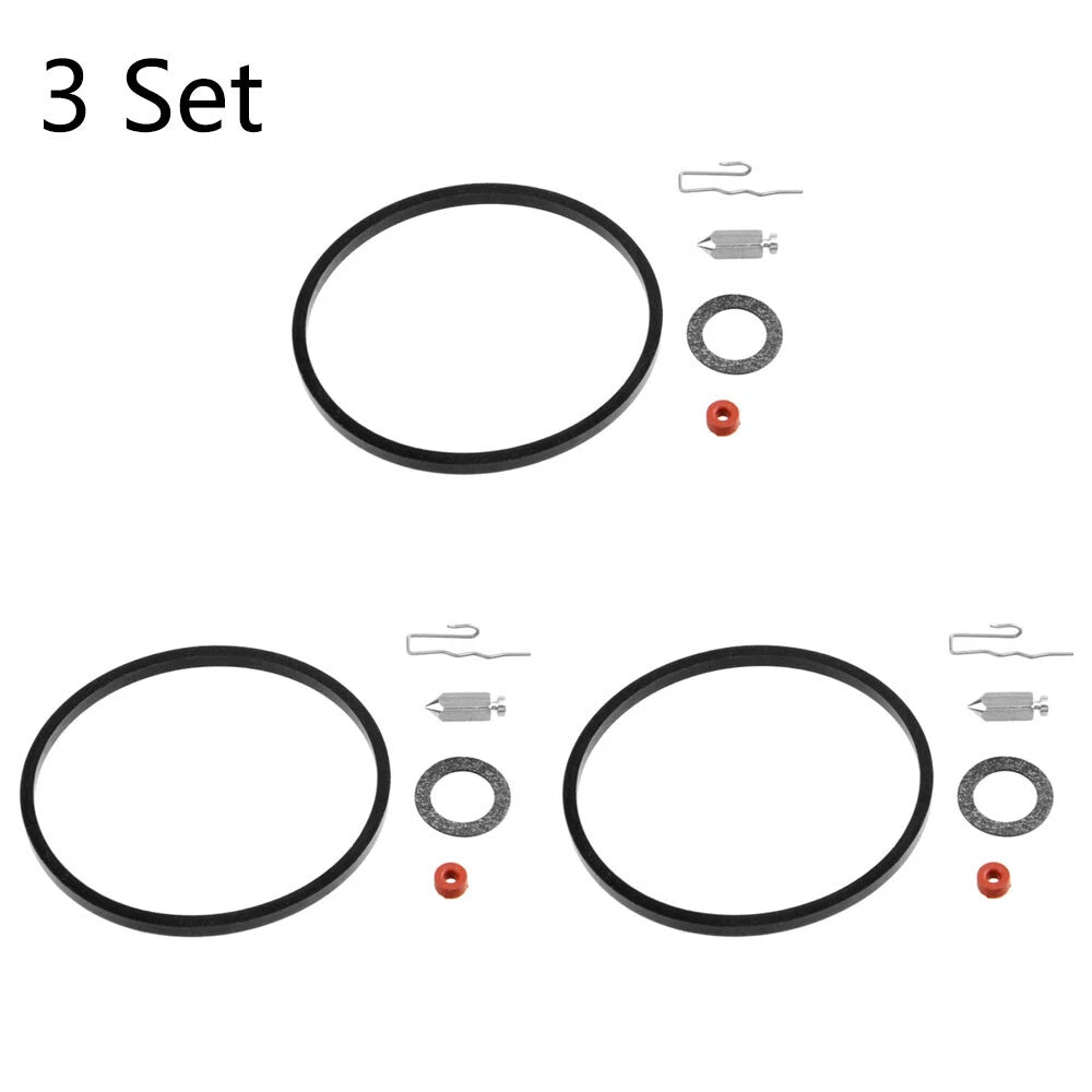 Set of 3 Carburetor Needle Seat Repair Kit for Tecumseh 631021 631021A 621021B