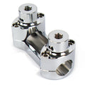 4" Tall Chrome Handlebar Riser/Top Clamp for Harley