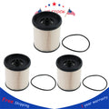 3Pcs Fuel Filter for Chevy Silverado 2500HD 3500HD (2017–2021)