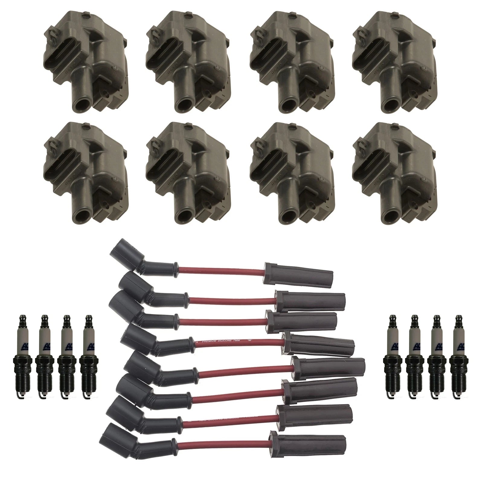Set of 8 Ignition Wires & 8 Spark Plugs for Chevy Corvette (2003)