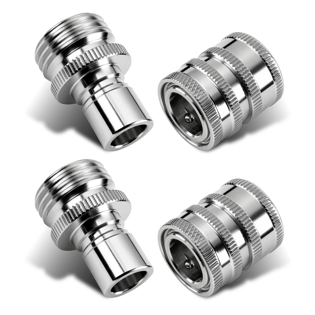 Set of 4 Pressure Washer Adapter Quick Connect 3/4" to 1/2" Fitting