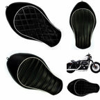 Solo Driver Seat for Harley XL883N XL883L XL883X (2005–2013) Leather