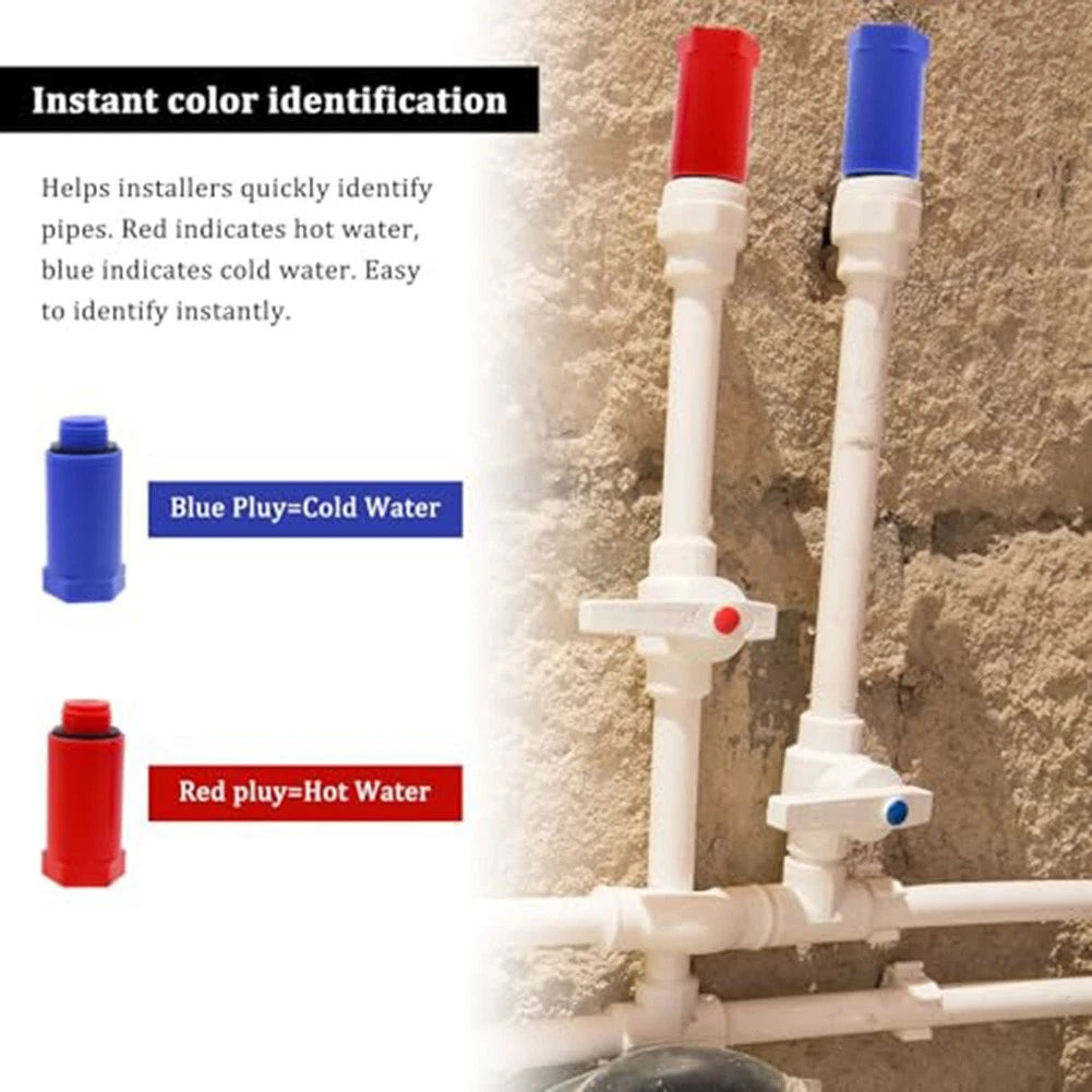 20 Count 1/2 Inch Water Pipe Adapter for Sealing Pipes