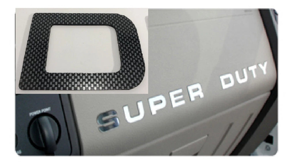 Dash Board Carbon Fiber Letter Inserts for Ford F250 Super Duty (2008–2016)