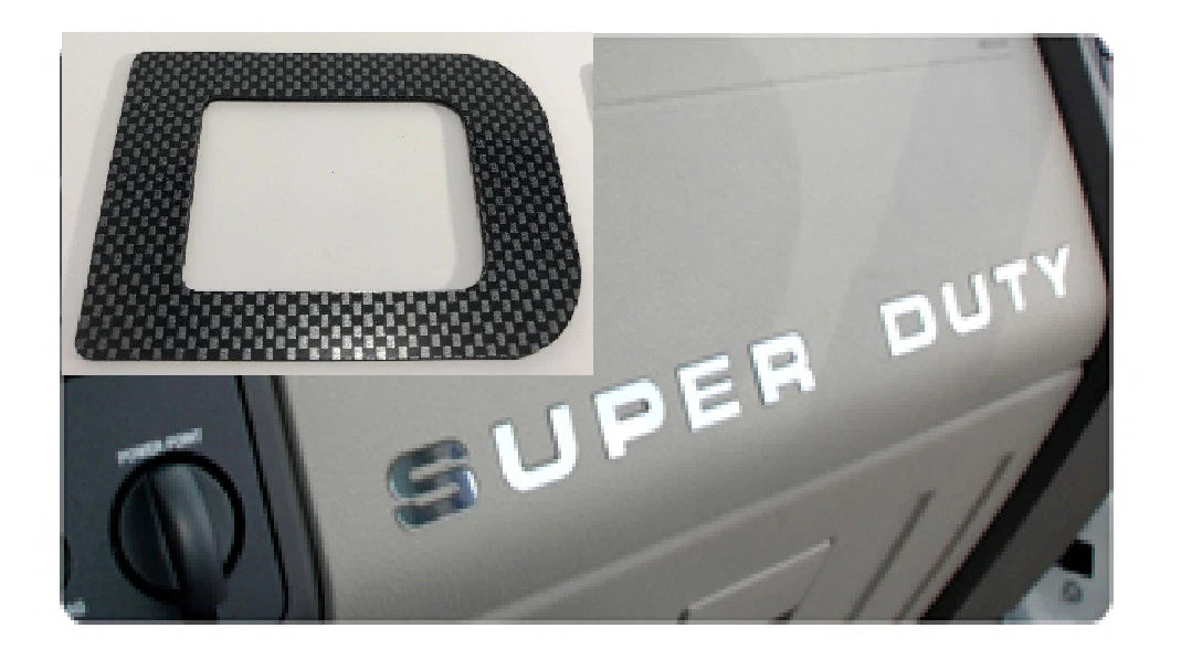Dash Board Carbon Fiber Letter Inserts for Ford F250 Super Duty (2008–2016)