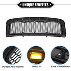 Front Grille Assembly with LED Lights for Dodge Ram 3500 (2010)
