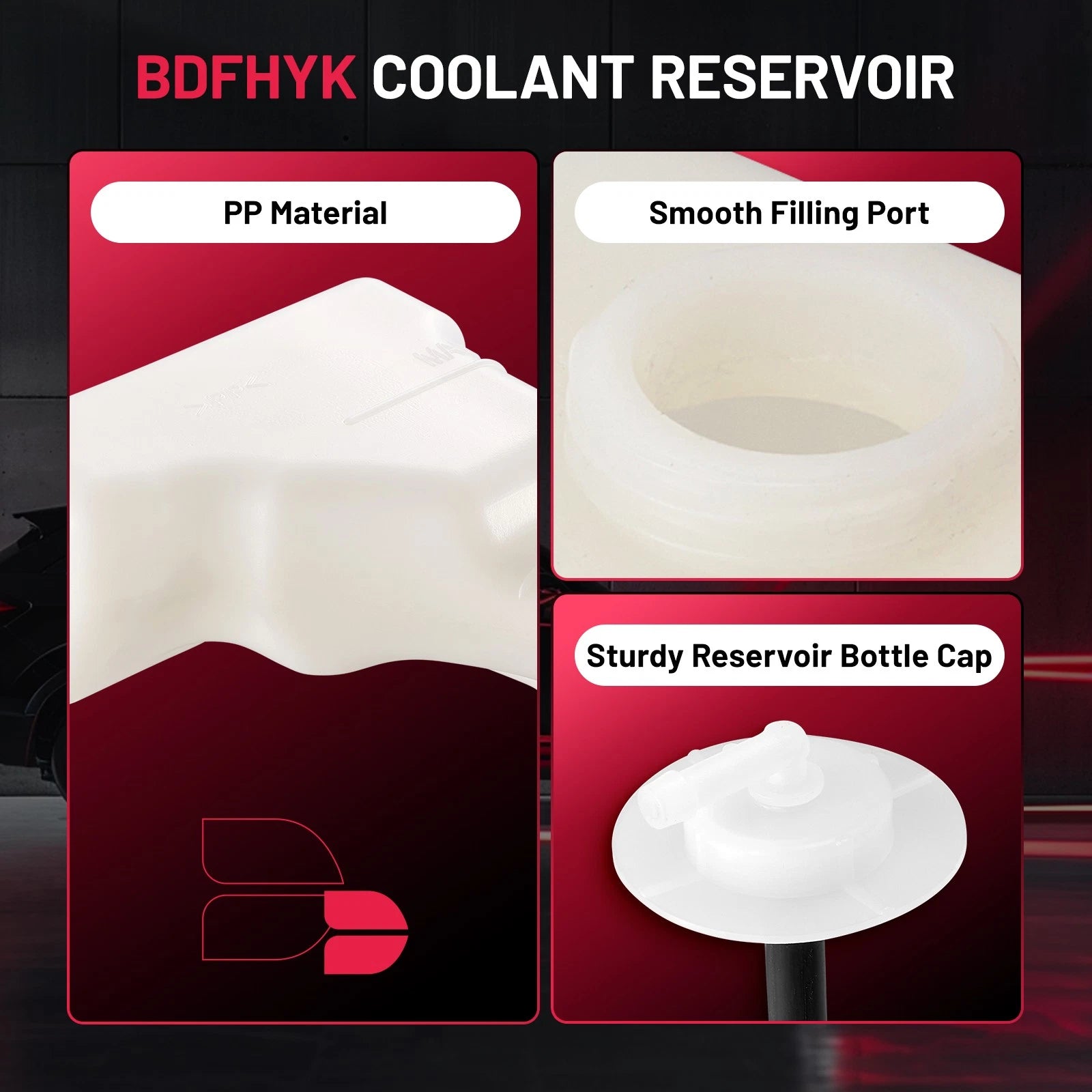 Radiator Coolant Overflow Tank for Honda Civic del Sol (1993–1997)