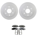 Set of 2 Bosch QuietCast Front Rotors & Akebono ProACT Pads for Sierra 1500