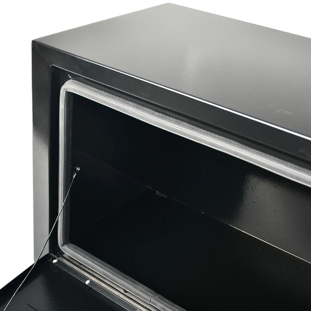 Underbody Tool Box for Pickup Truck (36''×14''×16'', Black Steel)