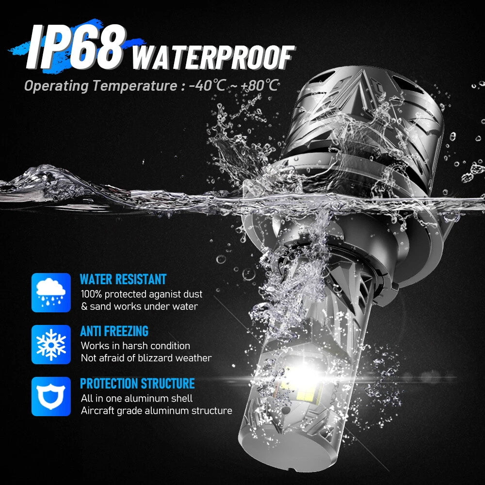H13 9008 LED Headlight Bulbs Kit for