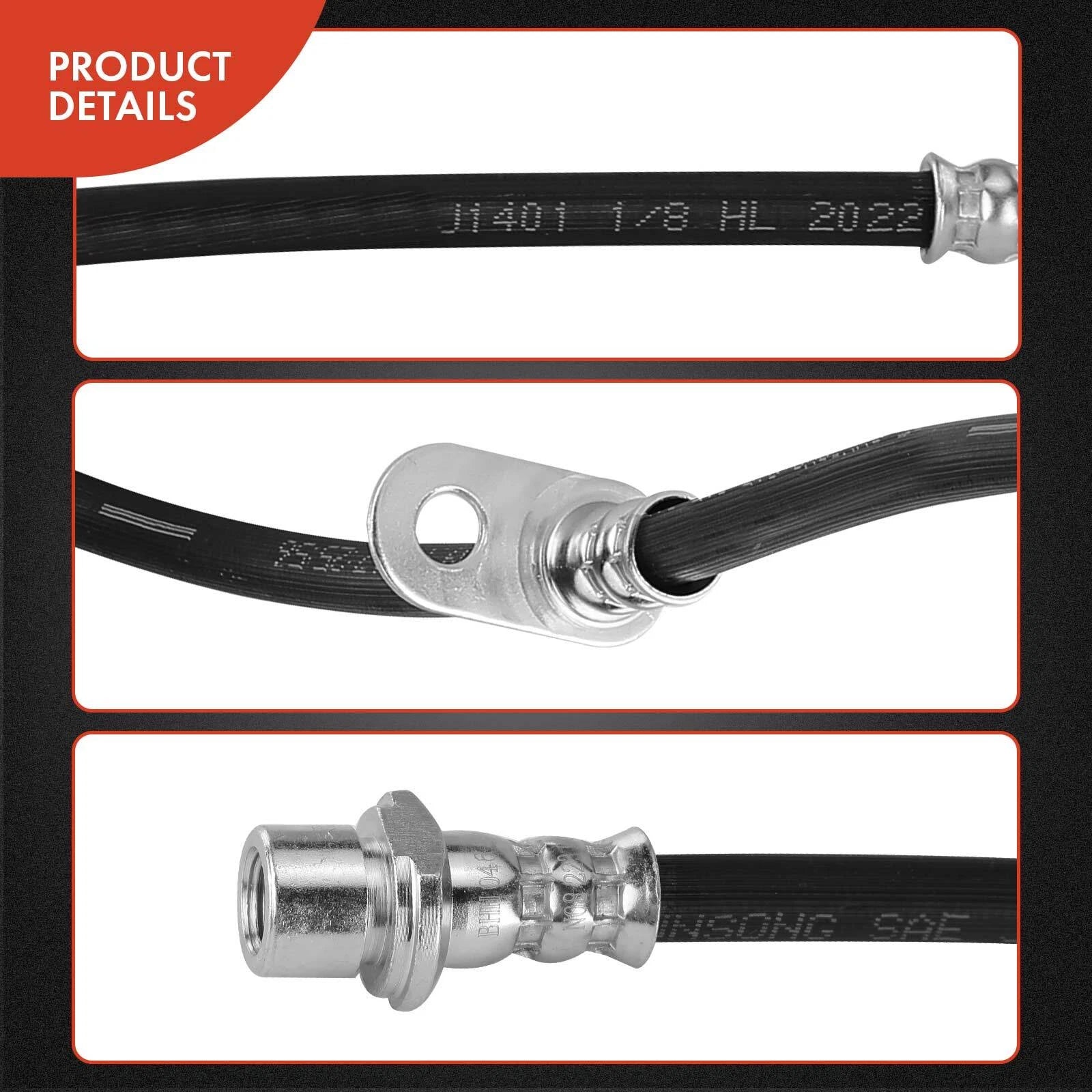 Front Left Brake Hydraulic Hose for Toyota Corolla & Prius (2003-2009)