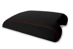 Leather Console Lid Armrest Cover for Ford Explorer Limited (2011–2019) Red Stitch
