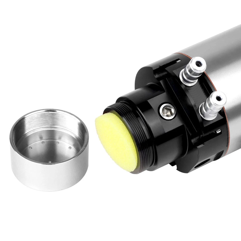 Aluminum Engine Oil Catch Reservoir Breather Tank with PSI Gauge for