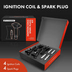 Set of 4 Ignition Coils & Iridium Spark Plugs for Chevy Colorado (2007–2012)