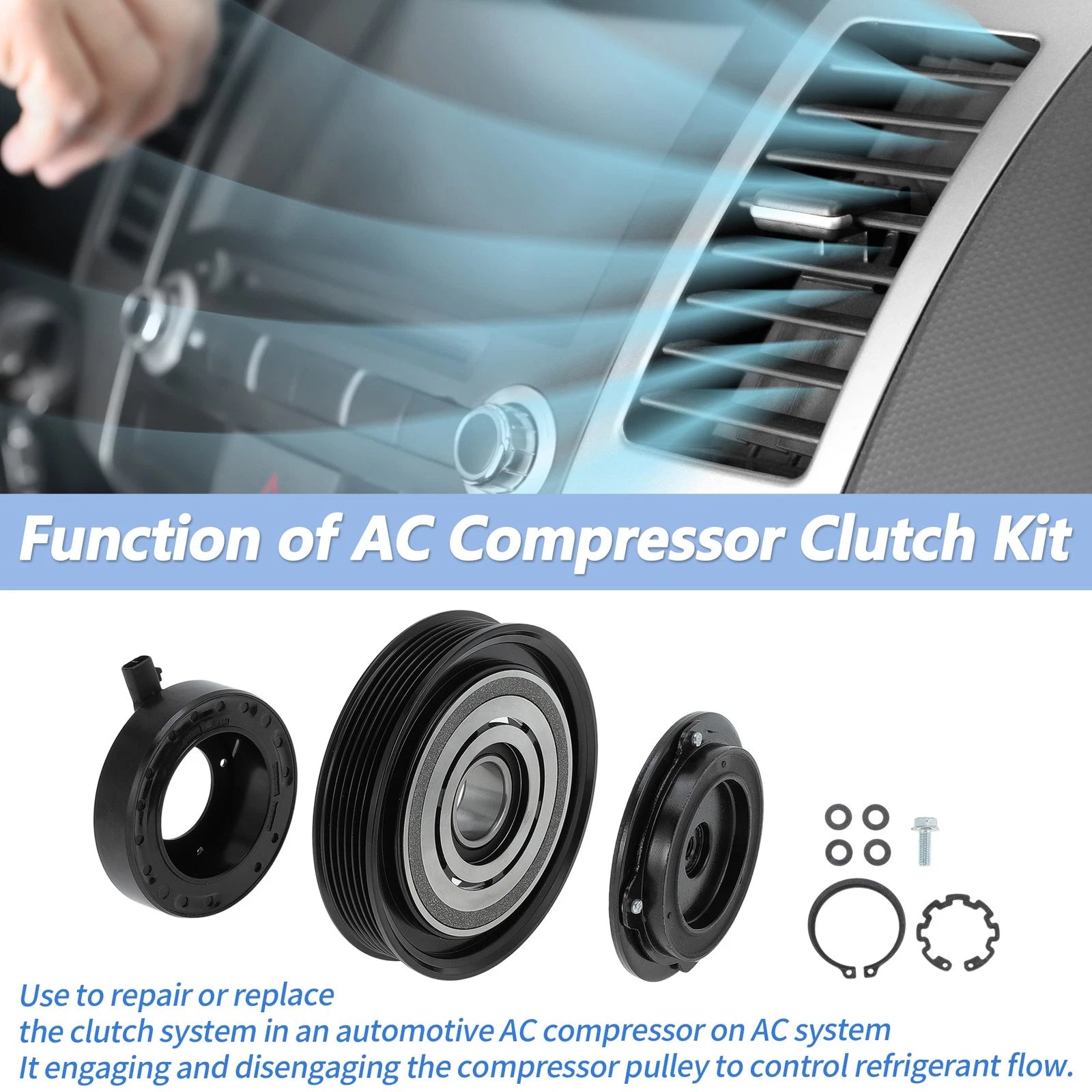 AC Compressor Clutch for Honda Accord Odyssey Pilot (2003–2012)