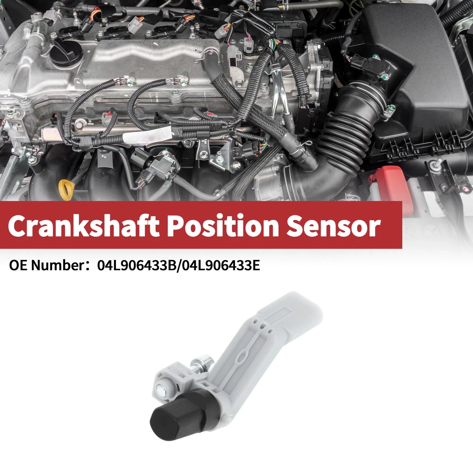 Crankshaft Position Sensor for Audi A6 C7 2.0 TDI (2014–2018) No. 04L906433B