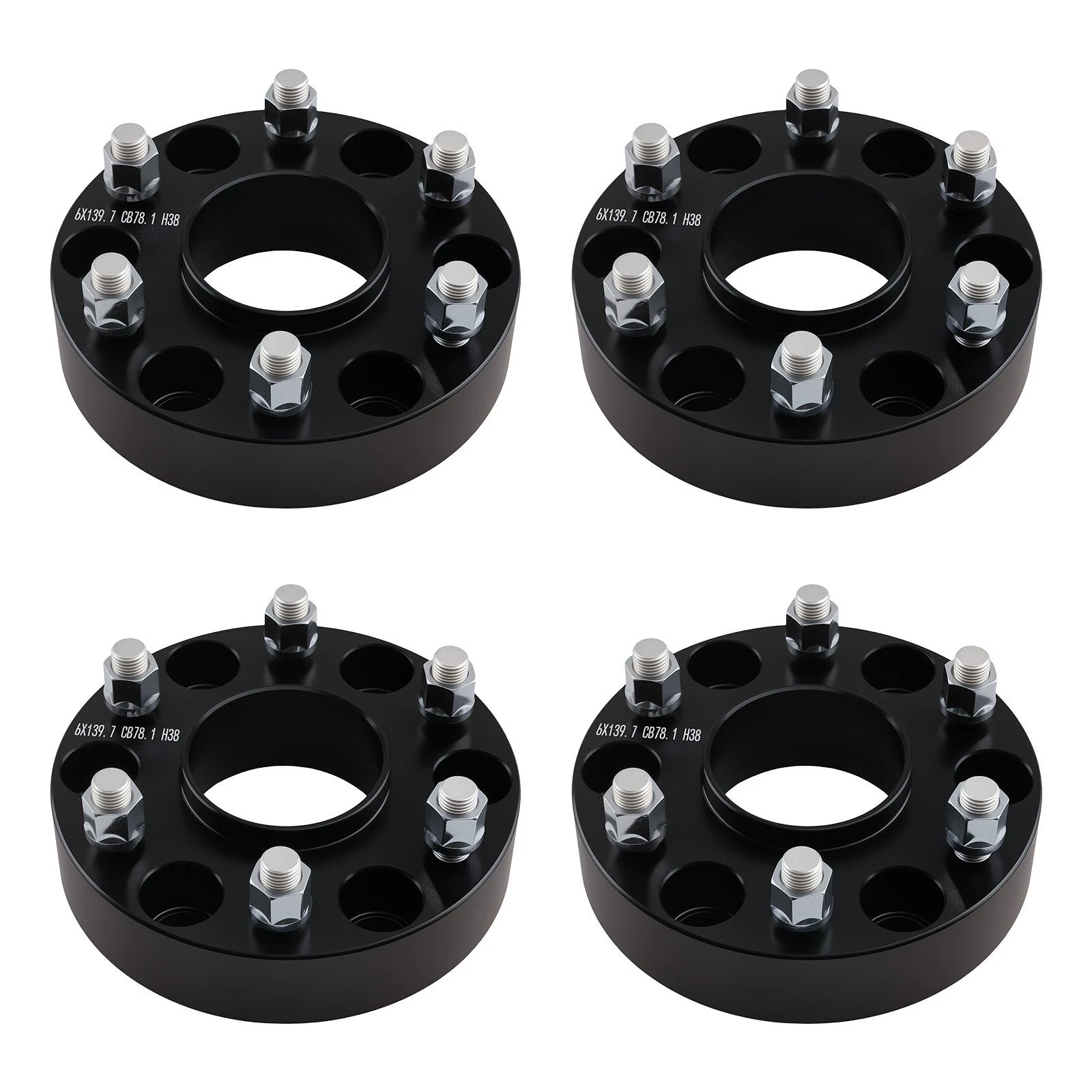 4X 1.5" 6X5.5 Wheel Spacers for Chevy Silverado Tahoe GMC Sierra 1500 (2007–2023)