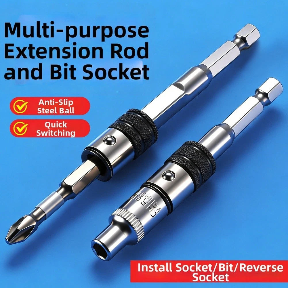 Carbon Steel Drill Bit Extension Rod 6.35mm Hex Shank for Reliable Performance