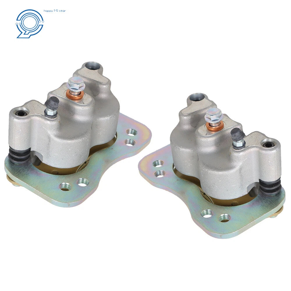 Set of 2 Rear Brake Calipers & Pads for Polaris Ranger Crew 800 900 1000