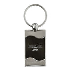 Black Rectangular Wave Keychain - Officially Licensed for Chrysler 200