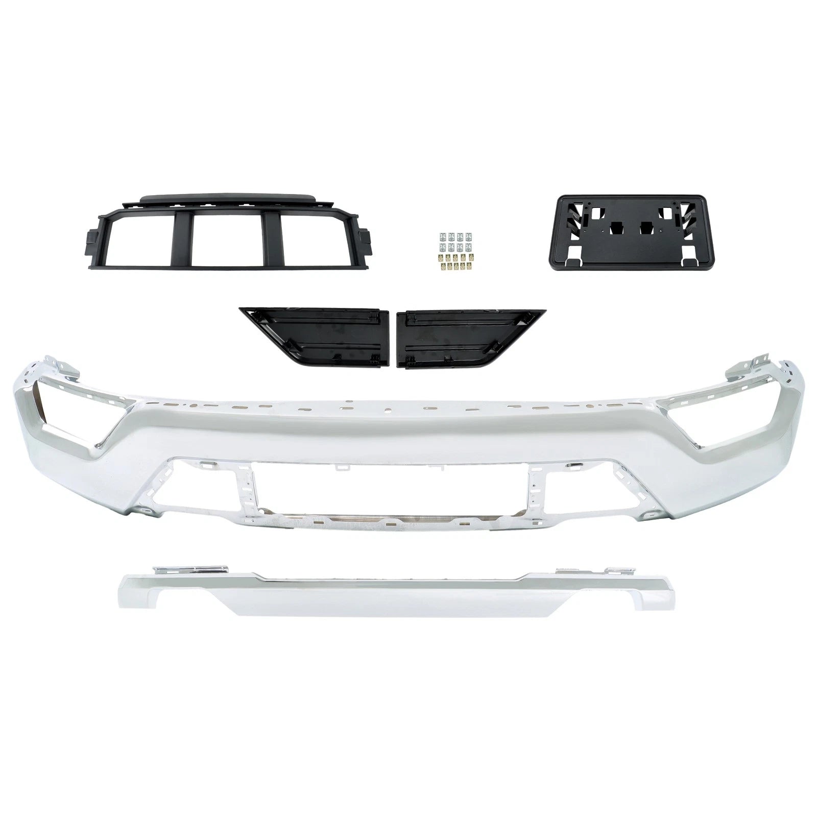 Set of 6 Chrome Front Bumpers for Ford F150 (2021–2023)
