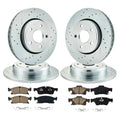 Drilled Slotted Brake Rotors with Ceramic Pads for 2018–2020 Durango
