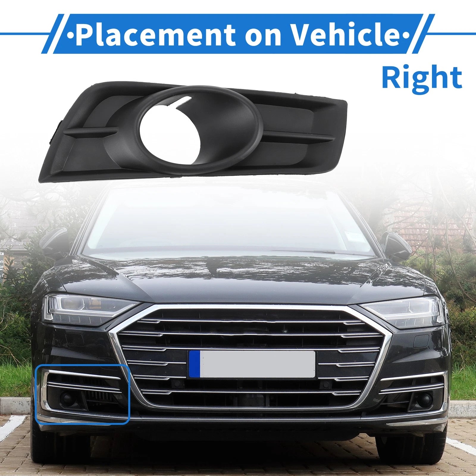 1 Pc Fog Light Grill for Chevrolet Cruze (2011–2015) No.GM1039133