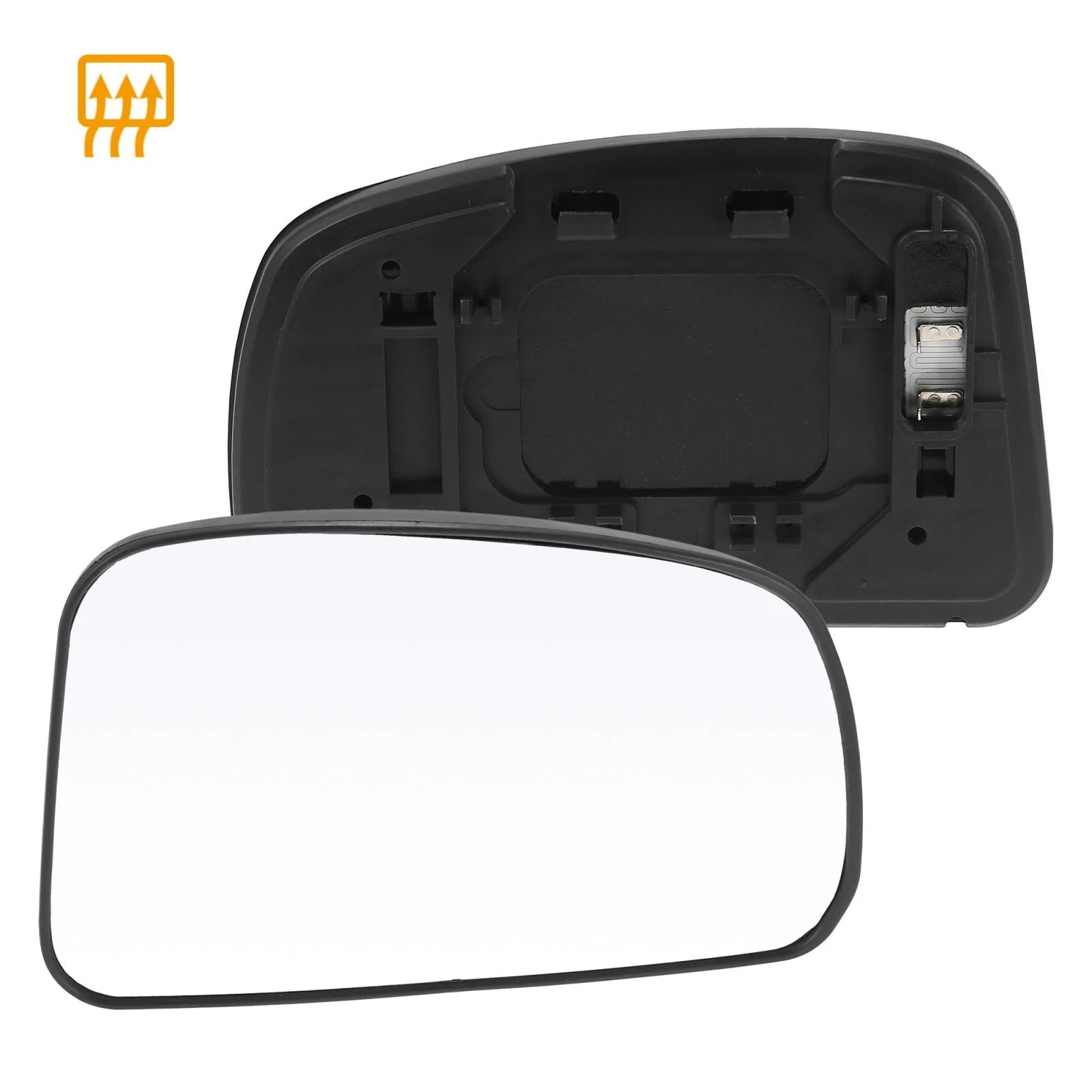 Right Side Heated Mirror Glass with Backing Plate for Nissan Tiida (2007–2012)