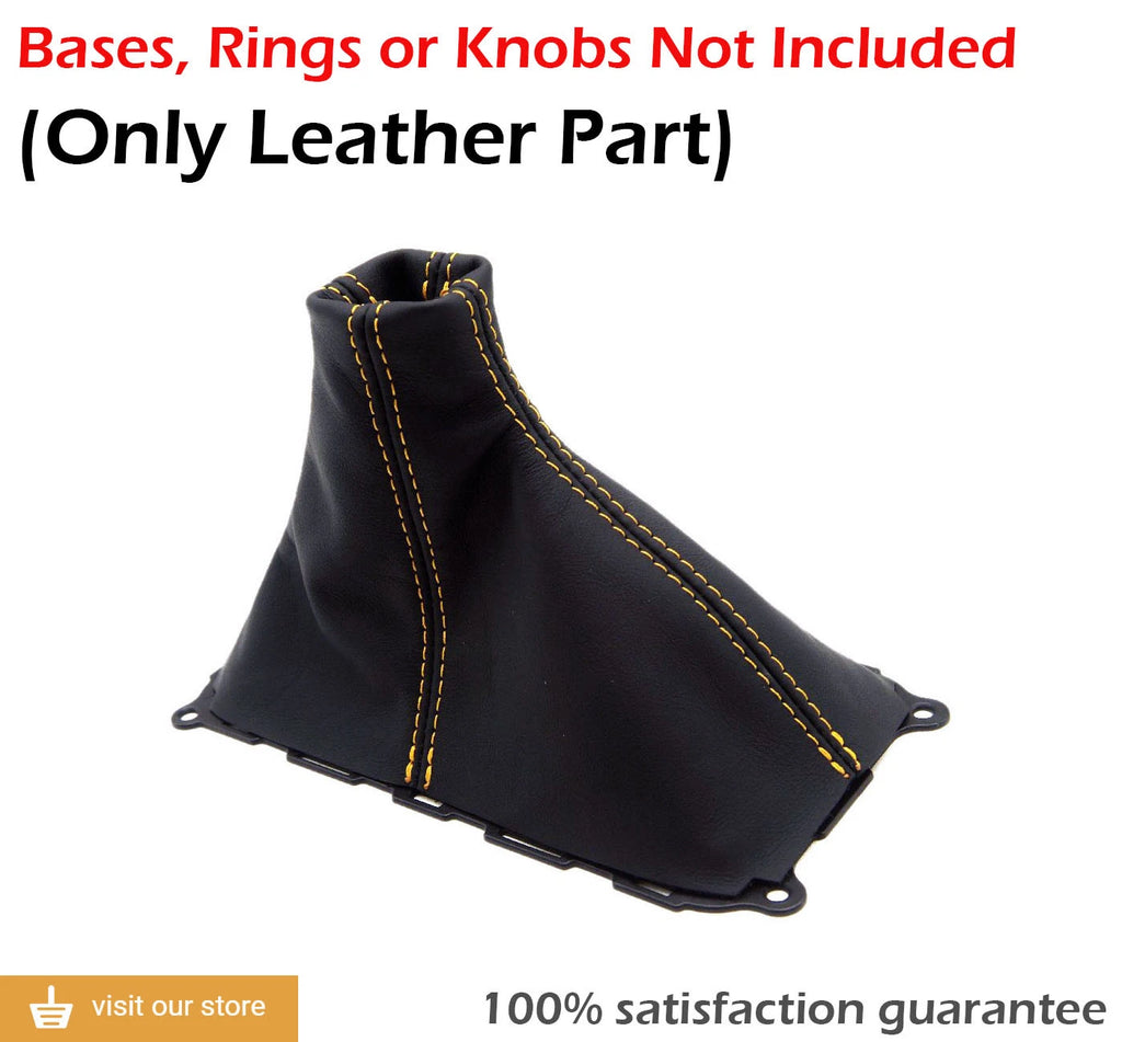 Manual Shift Boot Cover for Mustang GT (2010–2014) Yellow Stitch