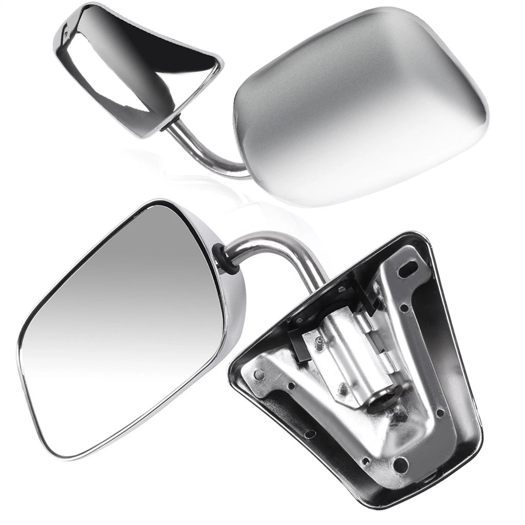 Set of 2 Chrome Side View Mirrors for Chevy C10 K10 Blazer Suburban (1973–1991)