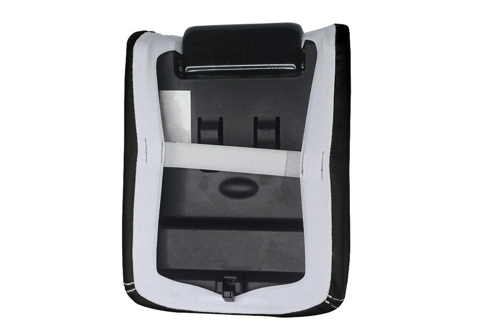Console Lid Armrest Cover for Mazda CX-9 (2007–2009) Leather White Stitch