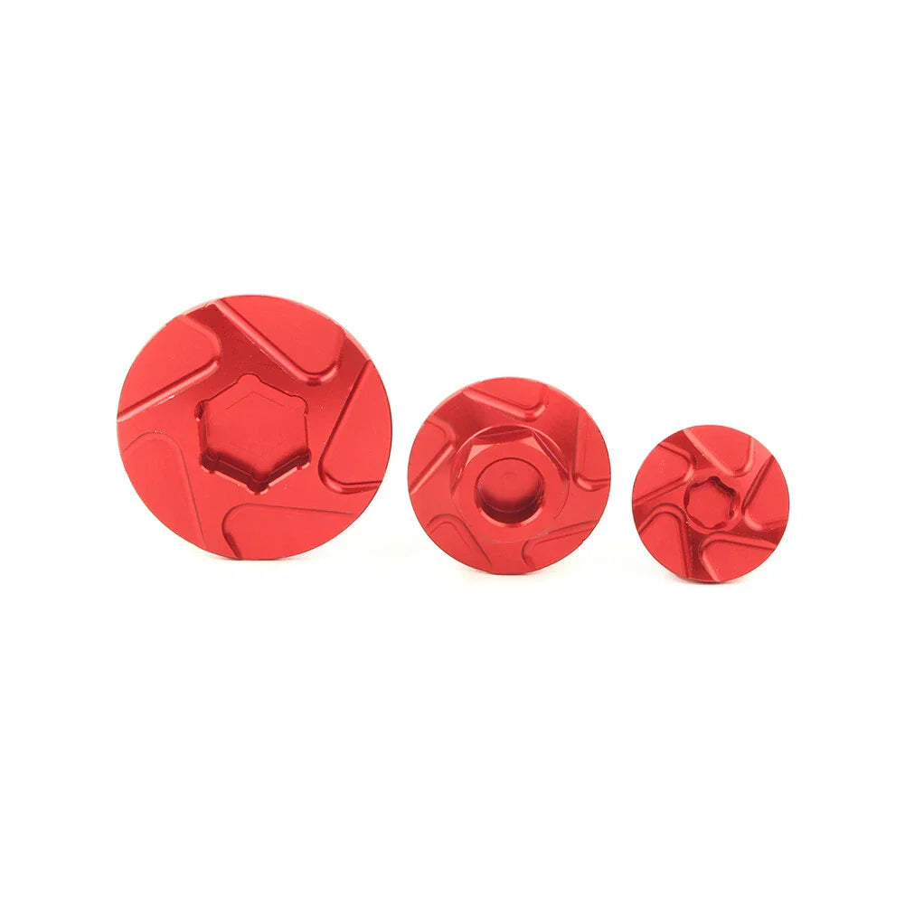 CNC Red Engine Timing Bolts & Oil Plugs for Honda CRF150R CRF250R CRF450R CRF450X (2007-2023)