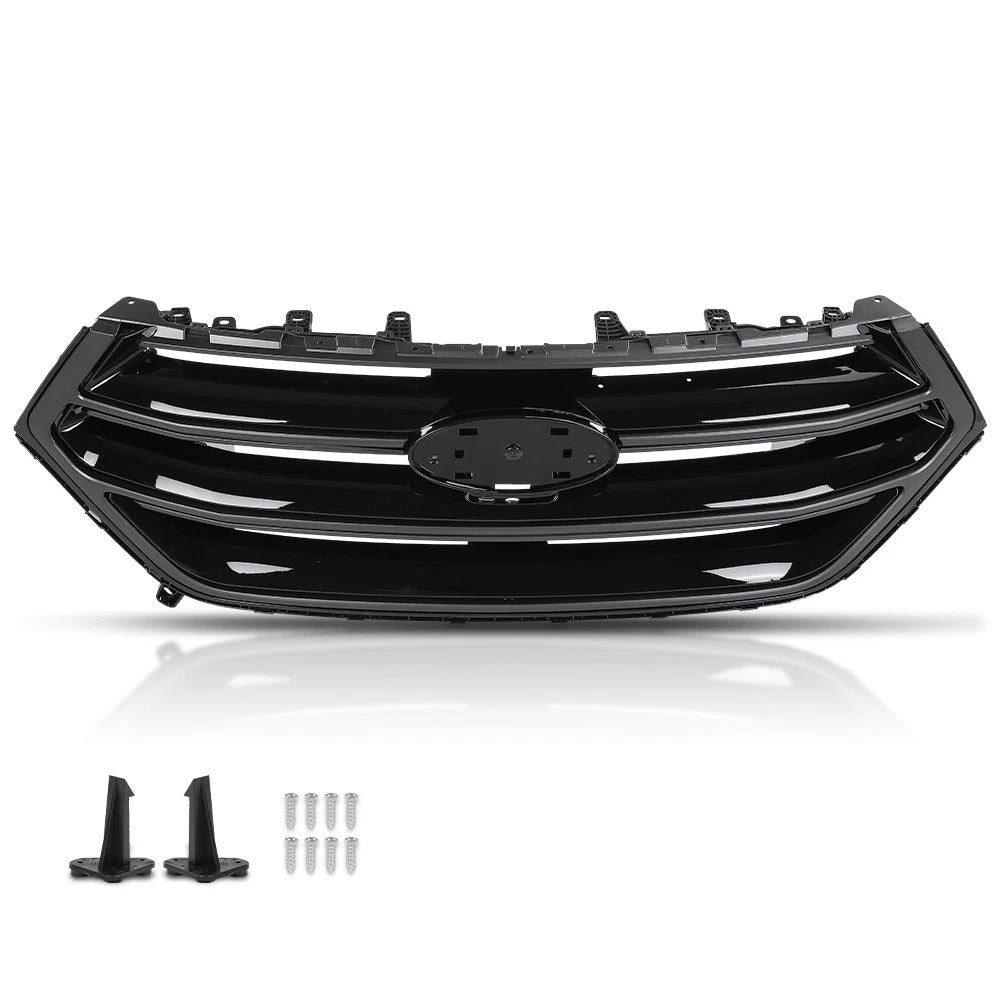 Front Bumper Upper Grille with Camera Hole for Ford Edge (2015–2018)