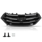 Front Bumper Upper Grille with Camera Hole for Ford Edge (2015–2018)