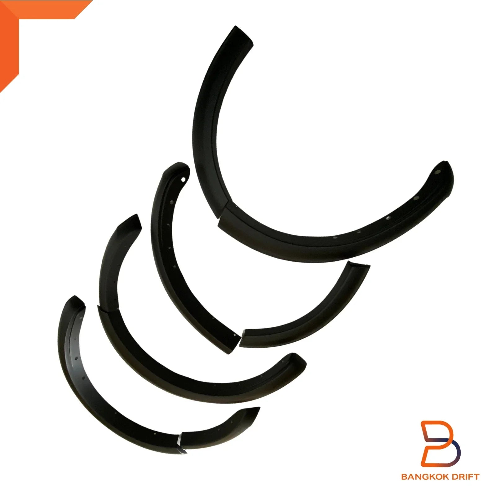 4" Matte Black Fender Flare Arch for Ford Everest UB U704 (2022-2024)
