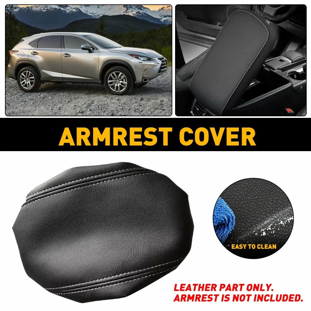 Synthetic Leather Center Console Lid Cover for Lexus NX200t NX300 (2015–2021)